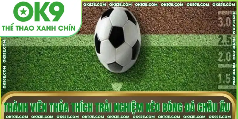 Thành viên thỏa thích trải nghiệm kèo bóng đá châu Âu